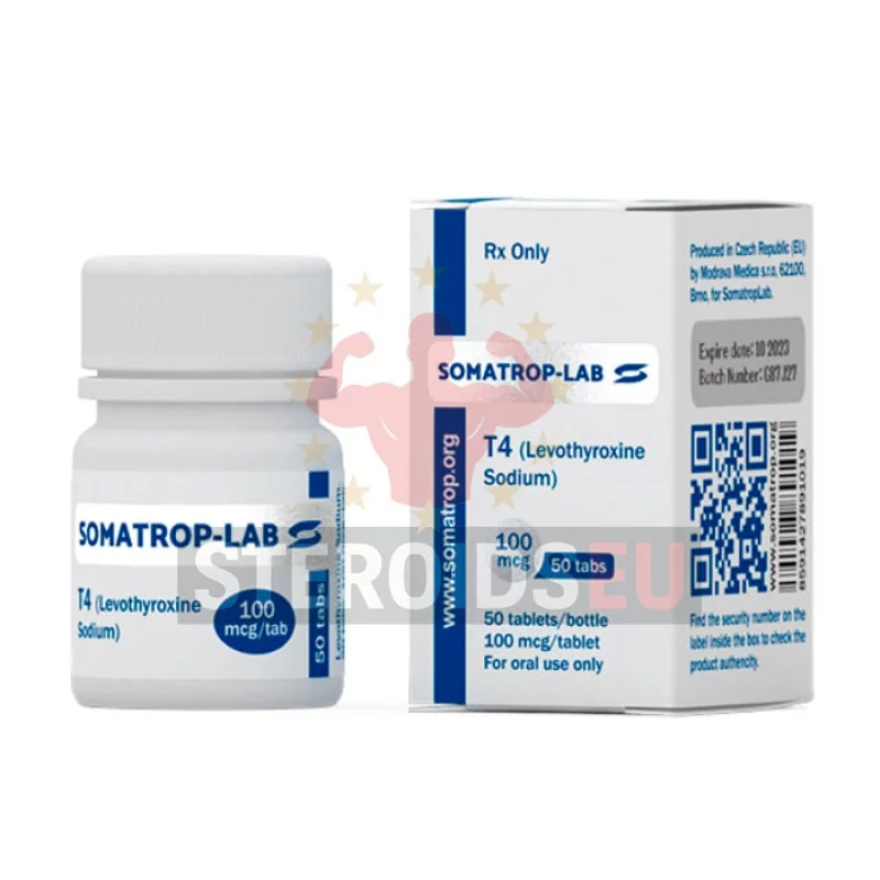 Тироксин (T4 / Levothyroxine Sodium) – Somatrop-Lab – 50 таб / 100 мкг